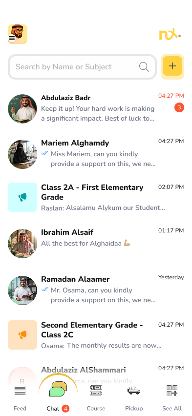 School messages in English